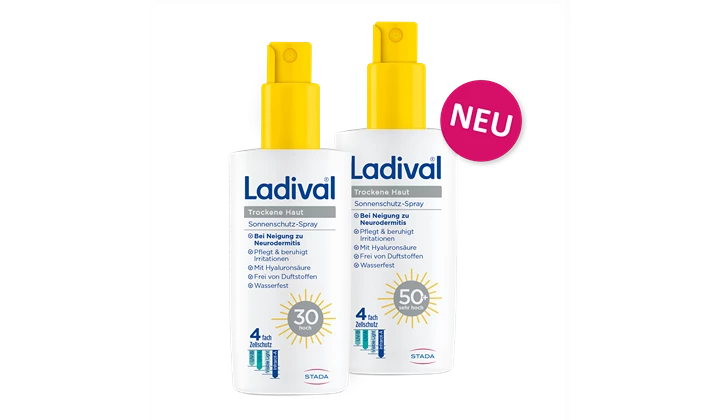 Ladival Sonnenschutz-Spray bei trockener Haut Ladival Sonnenschutz-Spray bei trockener Haut