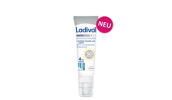 Ladival Aktiv Sonnenschutz für Gesicht und Lippen Ladival Aktiv Sonnenschutz für Gesicht und Lippen